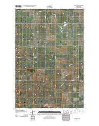 Gackle NE North Dakota Historical topographic map, 1:24000 scale, 7.5 X 7.5 Minute, Year 2011