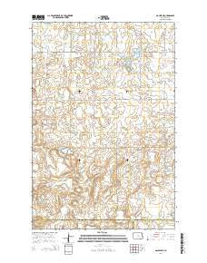 Gackle NE North Dakota Current topographic map, 1:24000 scale, 7.5 X 7.5 Minute, Year 2014