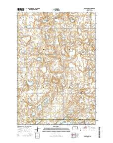 Gackle North North Dakota Current topographic map, 1:24000 scale, 7.5 X 7.5 Minute, Year 2014