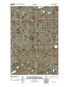 Gackle South North Dakota Historical topographic map, 1:24000 scale, 7.5 X 7.5 Minute, Year 2011