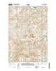 Gackle South North Dakota Current topographic map, 1:24000 scale, 7.5 X 7.5 Minute, Year 2014