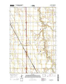 Galchutt North Dakota Current topographic map, 1:24000 scale, 7.5 X 7.5 Minute, Year 2014