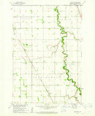 Galchutt North Dakota Historical topographic map, 1:24000 scale, 7.5 X 7.5 Minute, Year 1960