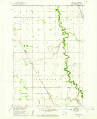 Galchutt North Dakota Historical topographic map, 1:24000 scale, 7.5 X 7.5 Minute, Year 1960