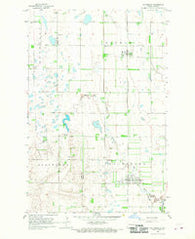 Galesburg North Dakota Historical topographic map, 1:24000 scale, 7.5 X 7.5 Minute, Year 1966