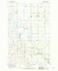 Galesburg North Dakota Historical topographic map, 1:24000 scale, 7.5 X 7.5 Minute, Year 1966