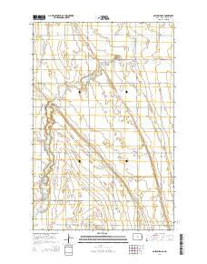 Galesburg SE North Dakota Current topographic map, 1:24000 scale, 7.5 X 7.5 Minute, Year 2014