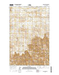Gamache Creek North Dakota Current topographic map, 1:24000 scale, 7.5 X 7.5 Minute, Year 2014