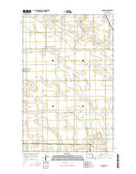 Gardena North Dakota Current topographic map, 1:24000 scale, 7.5 X 7.5 Minute, Year 2014