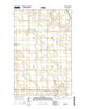 Gardena North Dakota Current topographic map, 1:24000 scale, 7.5 X 7.5 Minute, Year 2014
