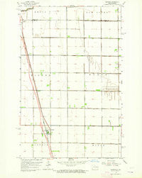 Gardena North Dakota Historical topographic map, 1:24000 scale, 7.5 X 7.5 Minute, Year 1963