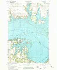 Garrison Dam North North Dakota Historical topographic map, 1:24000 scale, 7.5 X 7.5 Minute, Year 1972