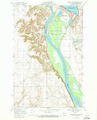 Garrison Dam South North Dakota Historical topographic map, 1:24000 scale, 7.5 X 7.5 Minute, Year 1969