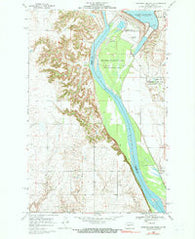 Garrison Dam South North Dakota Historical topographic map, 1:24000 scale, 7.5 X 7.5 Minute, Year 1969