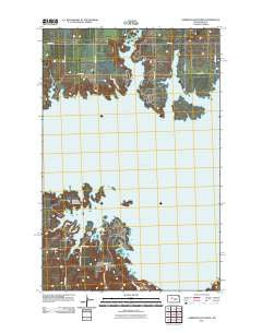 Garrison Dam North North Dakota Historical topographic map, 1:24000 scale, 7.5 X 7.5 Minute, Year 2011
