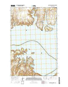 Garrison Dam North North Dakota Current topographic map, 1:24000 scale, 7.5 X 7.5 Minute, Year 2014