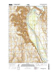 Garrison Dam South North Dakota Current topographic map, 1:24000 scale, 7.5 X 7.5 Minute, Year 2014