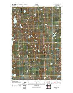 Garrison NE North Dakota Historical topographic map, 1:24000 scale, 7.5 X 7.5 Minute, Year 2011