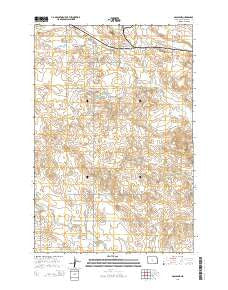 Gascoyne North Dakota Current topographic map, 1:24000 scale, 7.5 X 7.5 Minute, Year 2014
