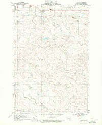 Gascoyne North Dakota Historical topographic map, 1:24000 scale, 7.5 X 7.5 Minute, Year 1969
