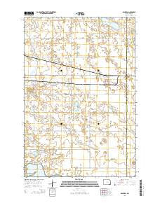 Geneseo North Dakota Current topographic map, 1:24000 scale, 7.5 X 7.5 Minute, Year 2014