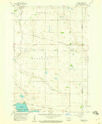 Geneseo North Dakota Historical topographic map, 1:24000 scale, 7.5 X 7.5 Minute, Year 1958