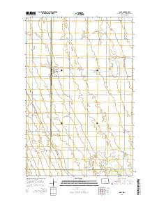 Gilby North Dakota Current topographic map, 1:24000 scale, 7.5 X 7.5 Minute, Year 2014