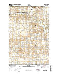 Gladstone North Dakota Current topographic map, 1:24000 scale, 7.5 X 7.5 Minute, Year 2014