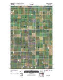 Glasston North Dakota Historical topographic map, 1:24000 scale, 7.5 X 7.5 Minute, Year 2011