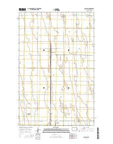 Glasston North Dakota Current topographic map, 1:24000 scale, 7.5 X 7.5 Minute, Year 2014