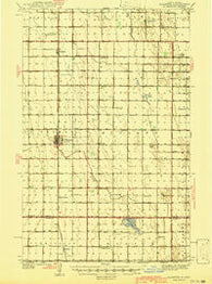Glasston North Dakota Historical topographic map, 1:62500 scale, 15 X 15 Minute, Year 1941