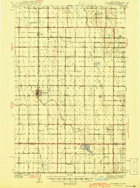 Glasston North Dakota Historical topographic map, 1:62500 scale, 15 X 15 Minute, Year 1941