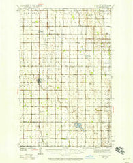 Glasston North Dakota Historical topographic map, 1:62500 scale, 15 X 15 Minute, Year 1939