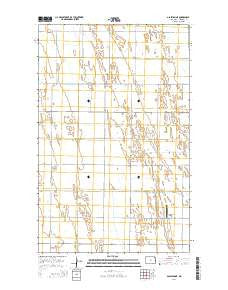Glasston NE North Dakota Current topographic map, 1:24000 scale, 7.5 X 7.5 Minute, Year 2014