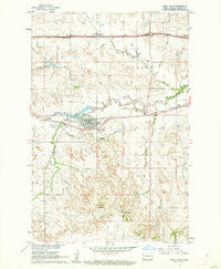 Glen Ullin North Dakota Historical topographic map, 1:24000 scale, 7.5 X 7.5 Minute, Year 1960