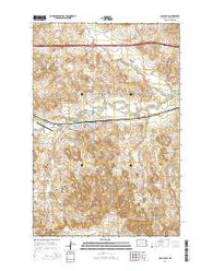 Glen Ullin North Dakota Current topographic map, 1:24000 scale, 7.5 X 7.5 Minute, Year 2014