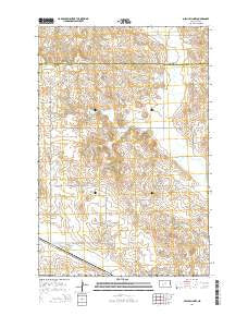 Glen Ullin NW North Dakota Current topographic map, 1:24000 scale, 7.5 X 7.5 Minute, Year 2014