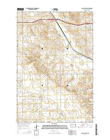 Glen Ullin SW North Dakota Current topographic map, 1:24000 scale, 7.5 X 7.5 Minute, Year 2014