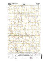 Glenburn North Dakota Current topographic map, 1:24000 scale, 7.5 X 7.5 Minute, Year 2014