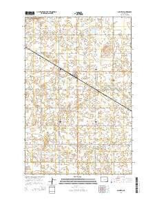Glenfield North Dakota Current topographic map, 1:24000 scale, 7.5 X 7.5 Minute, Year 2014