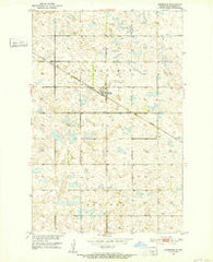 Glenfield North Dakota Historical topographic map, 1:24000 scale, 7.5 X 7.5 Minute, Year 1951