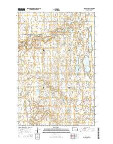 Golden Lake North Dakota Current topographic map, 1:24000 scale, 7.5 X 7.5 Minute, Year 2014