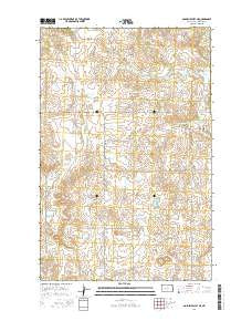 Golden Valley NE North Dakota Current topographic map, 1:24000 scale, 7.5 X 7.5 Minute, Year 2014