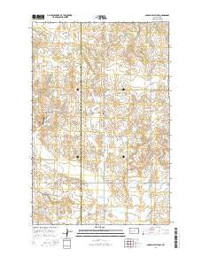 Golden Valley NW North Dakota Current topographic map, 1:24000 scale, 7.5 X 7.5 Minute, Year 2014