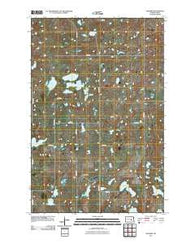 Goldwin North Dakota Historical topographic map, 1:24000 scale, 7.5 X 7.5 Minute, Year 2011