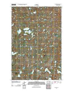 Goldwin North Dakota Historical topographic map, 1:24000 scale, 7.5 X 7.5 Minute, Year 2011