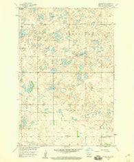 Goldwin SE North Dakota Historical topographic map, 1:24000 scale, 7.5 X 7.5 Minute, Year 1958