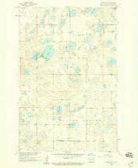 Goldwin SW North Dakota Historical topographic map, 1:24000 scale, 7.5 X 7.5 Minute, Year 1958