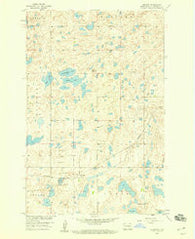 Goldwin North Dakota Historical topographic map, 1:24000 scale, 7.5 X 7.5 Minute, Year 1958