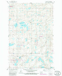 Goldwin North Dakota Historical topographic map, 1:24000 scale, 7.5 X 7.5 Minute, Year 1958